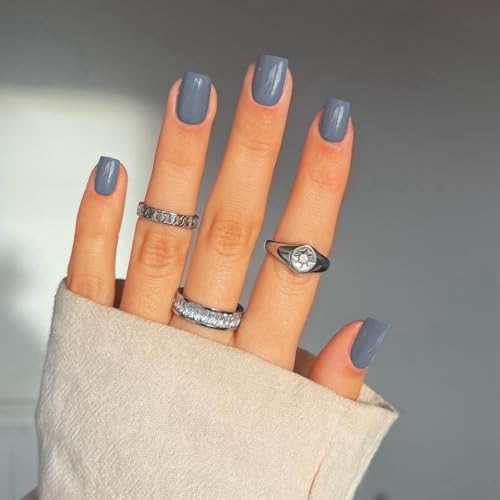 glossy gray