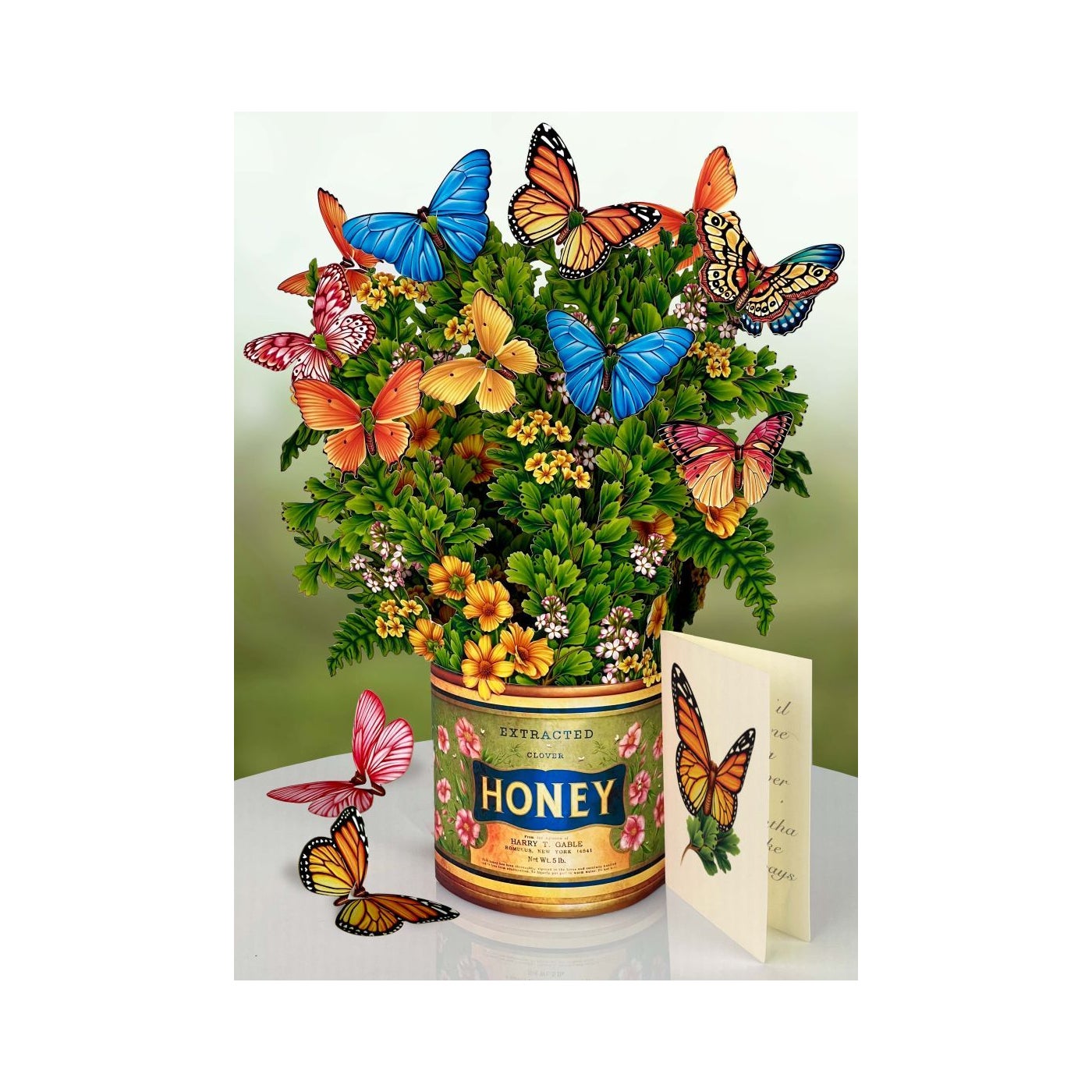 Beautiful Garden Favorites Greeting Card with Flower Bouquets - Perfect for Birthdays, Anniversaries & Special Occasions