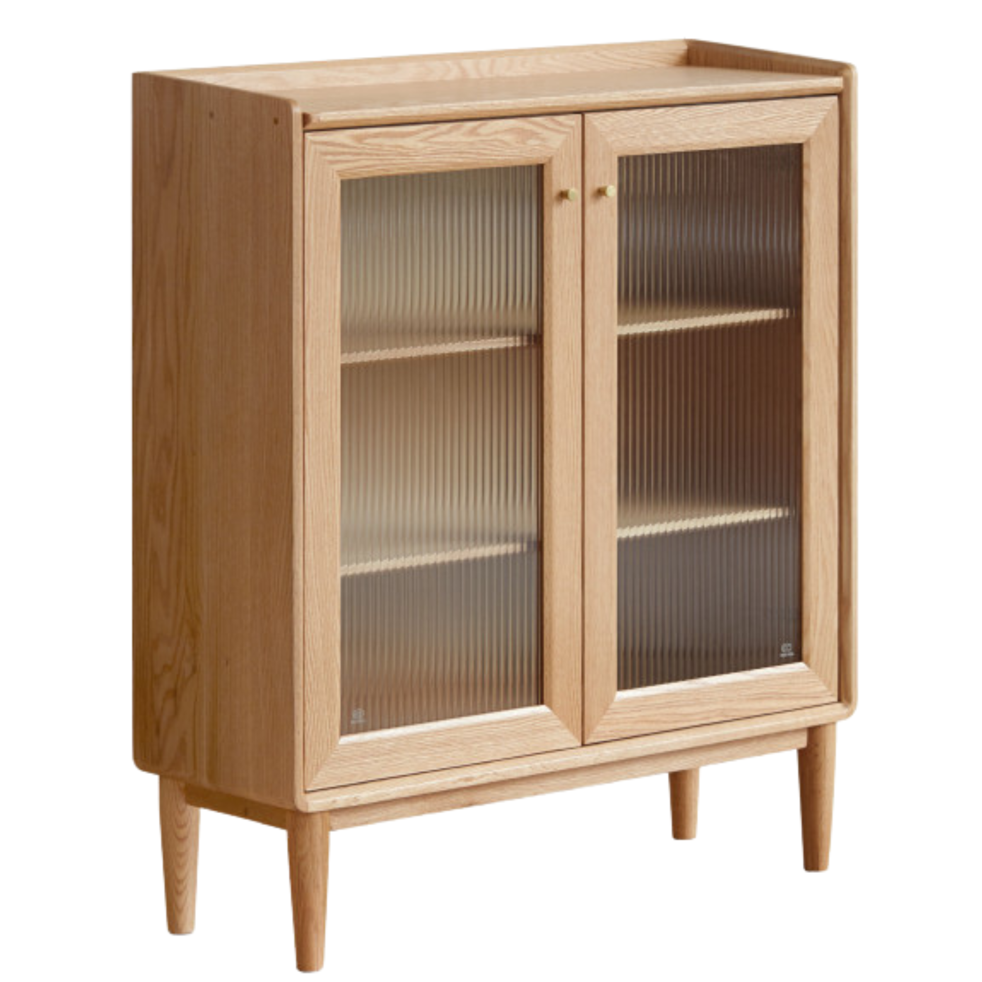 39.3x11.8x38.6 inch / 100x30x98сm / Natural wood color / open door side cabinet