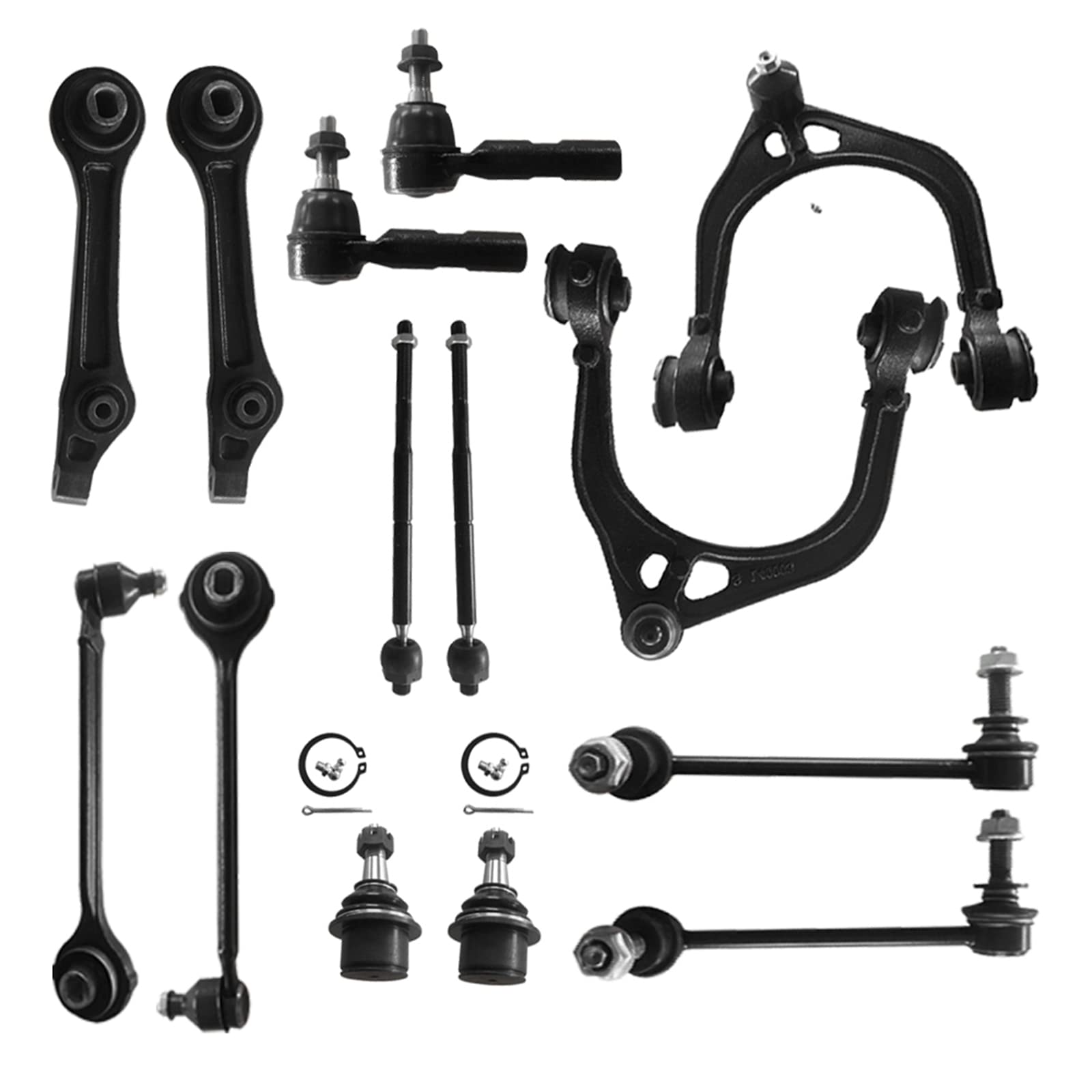 14PC Front Suspension Control Arm Kit with Ball Joint Assembly - Compatible with Dodge Charger 2005-2010, Magnum 2005-2008, Challenger 2008-2010 | Perfect for Smooth Ride & Handling | DIY Car Repair & Maintenance