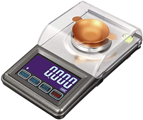 High Precision Digital Kitchen Scale 0.001g-50g, Smart Jewelry & Food Scale with Windproof Cover - Perfect for Baking, Cooking, Jewelry Weighing & Portion Control