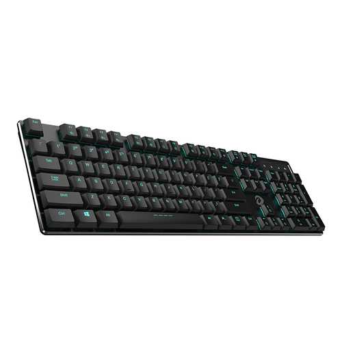 Dareu EK820 Ultra Thin 104-Key LED Backlit Mechanical Gaming Keyboard with Blue/Red Switches - Perfect for PC Gaming, Typing & Office Work