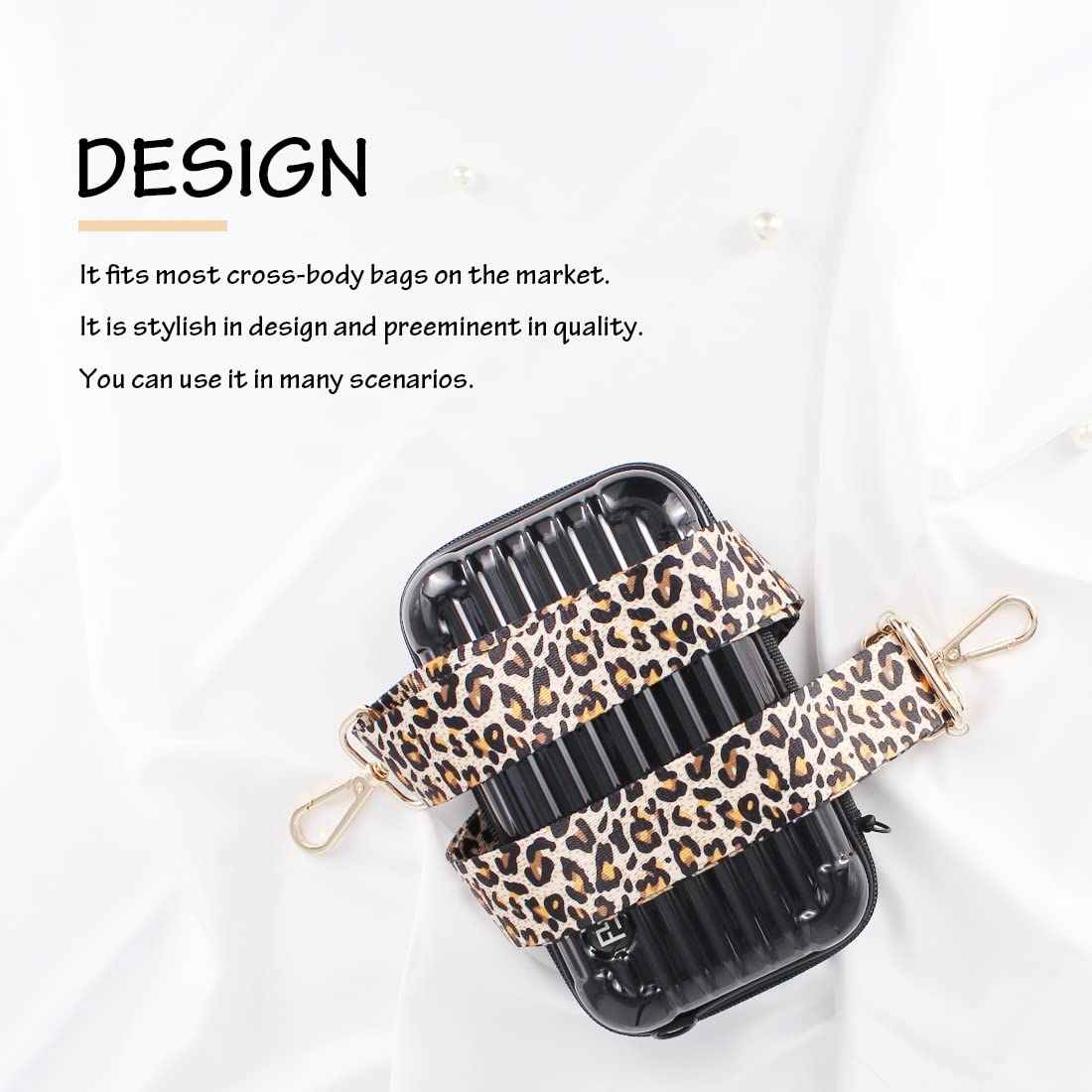 Adjustable Handbag Strap Replacement - Wide Shoulder Strap for Crossbody Bags & Purses - Perfect for Work, Travel & Everyday Use