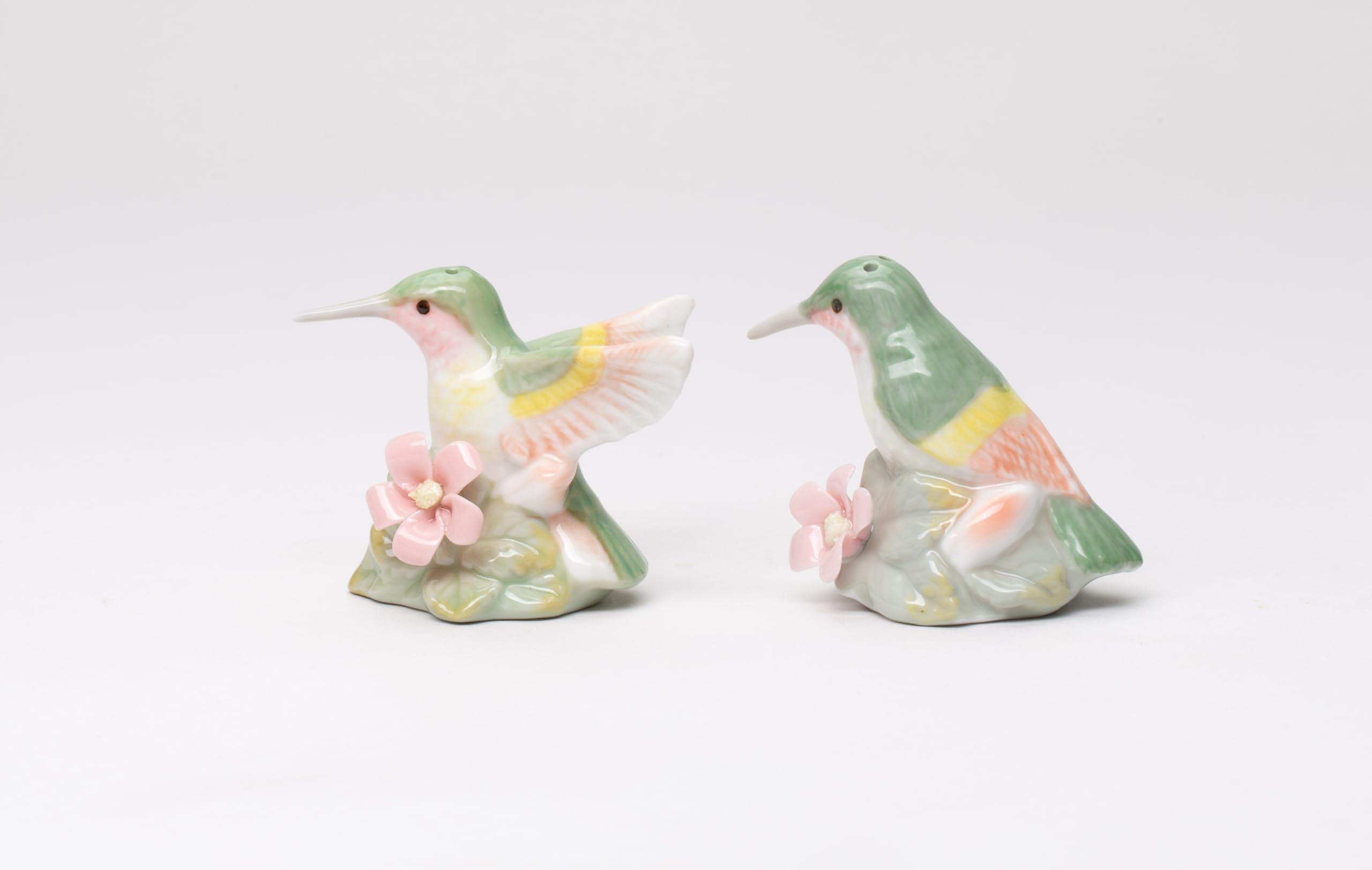 Hummingbird Salt and Pepper Shakers Set - Elegant Ceramic Bird-Shaped Spice Dispensers for Kitchen & Dining Table Decor | Perfect for Home, Restaurant, and Gift Giving