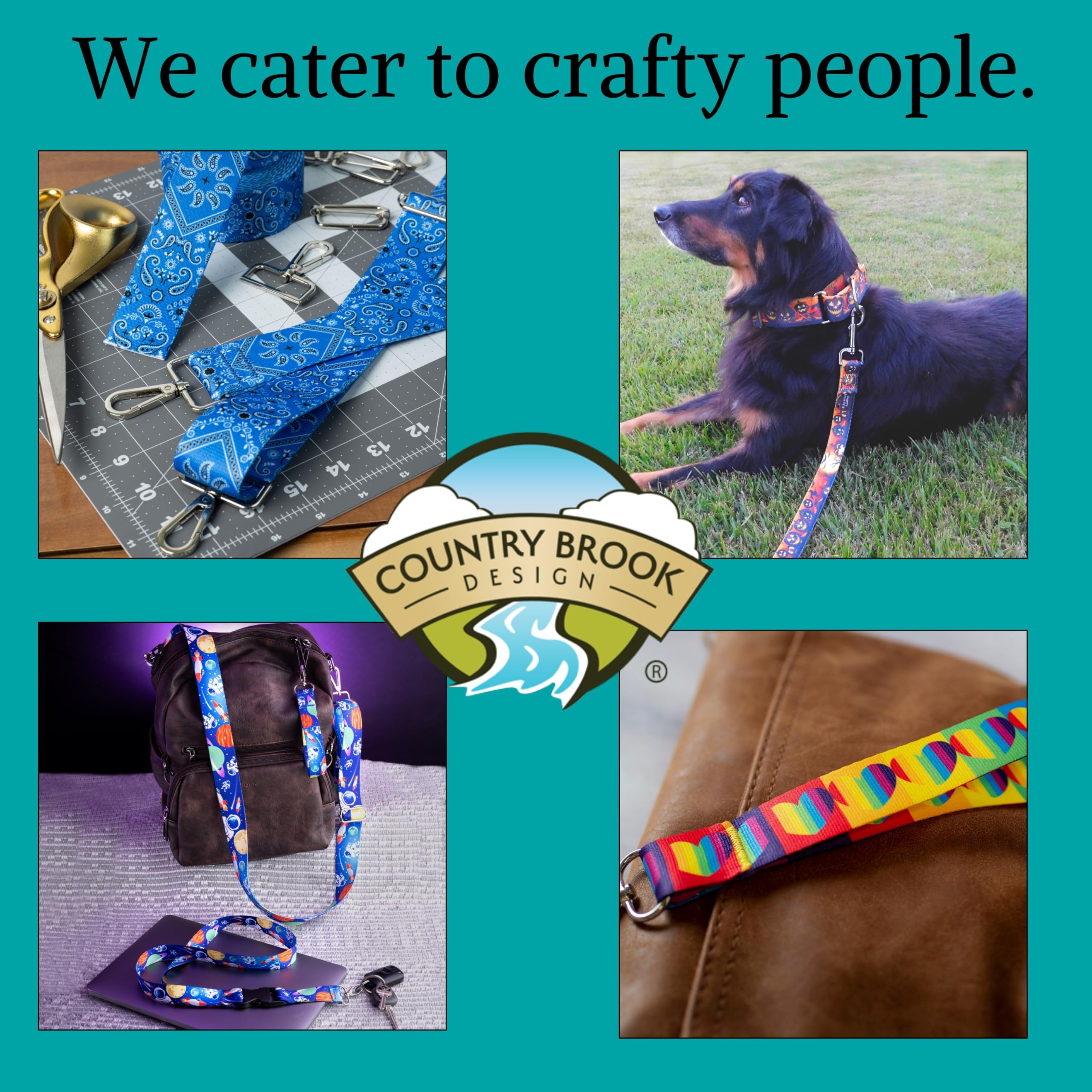 Country Brook Design - Midnight Fright Polyester Webbing for Halloween Decorations, DIY Crafts, and Costume Accessories