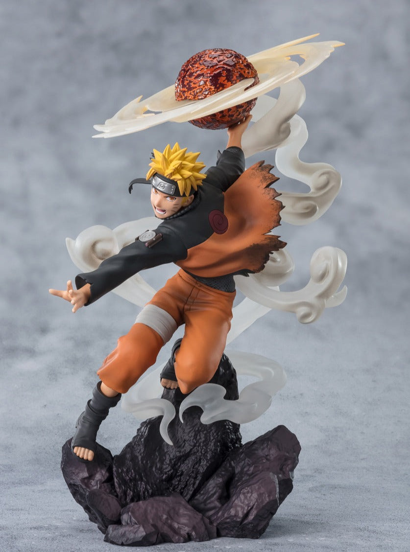 Figuarts Zero Extra Battle Naruto Shippuden Naruto Uzumaki Sage Art Lava Release Rasenshuriken Action Figure - Anime Collectible for Display & Gift for Naruto Fans