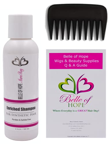 Jon Renau Sheena Synthetic Wig with 8oz Mara Ray Luxury Shampoo - Belle of Hope 19-Page Q&A Guide & Wide Tooth Comb (Average, 16/22) - Perfect for Cosplay, Costume Parties & Everyday Wear