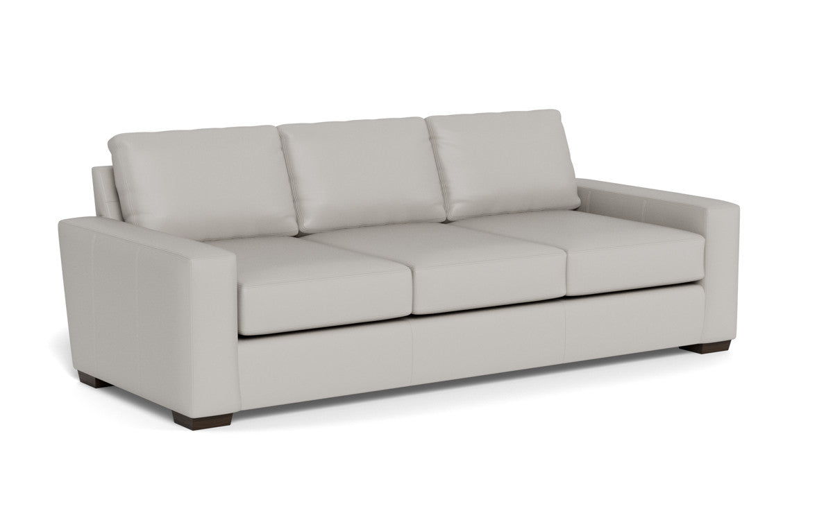 Mas Mesa 101 Deep Leather Estate Sofa - Premium Genuine Leather Living Room Couch for Home Theater, Lounge & Luxury Living Spaces