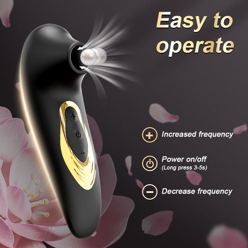 Premium Clit Sucker Vibrator for Women - 9 Powerful Suction Modes & Nipple Stimulation | Rechargeable Adult Sex Toy for Couples & Solo Play | Black Gift Box Included | Perfect for Sensual Massage & Enhanced Intimacy
