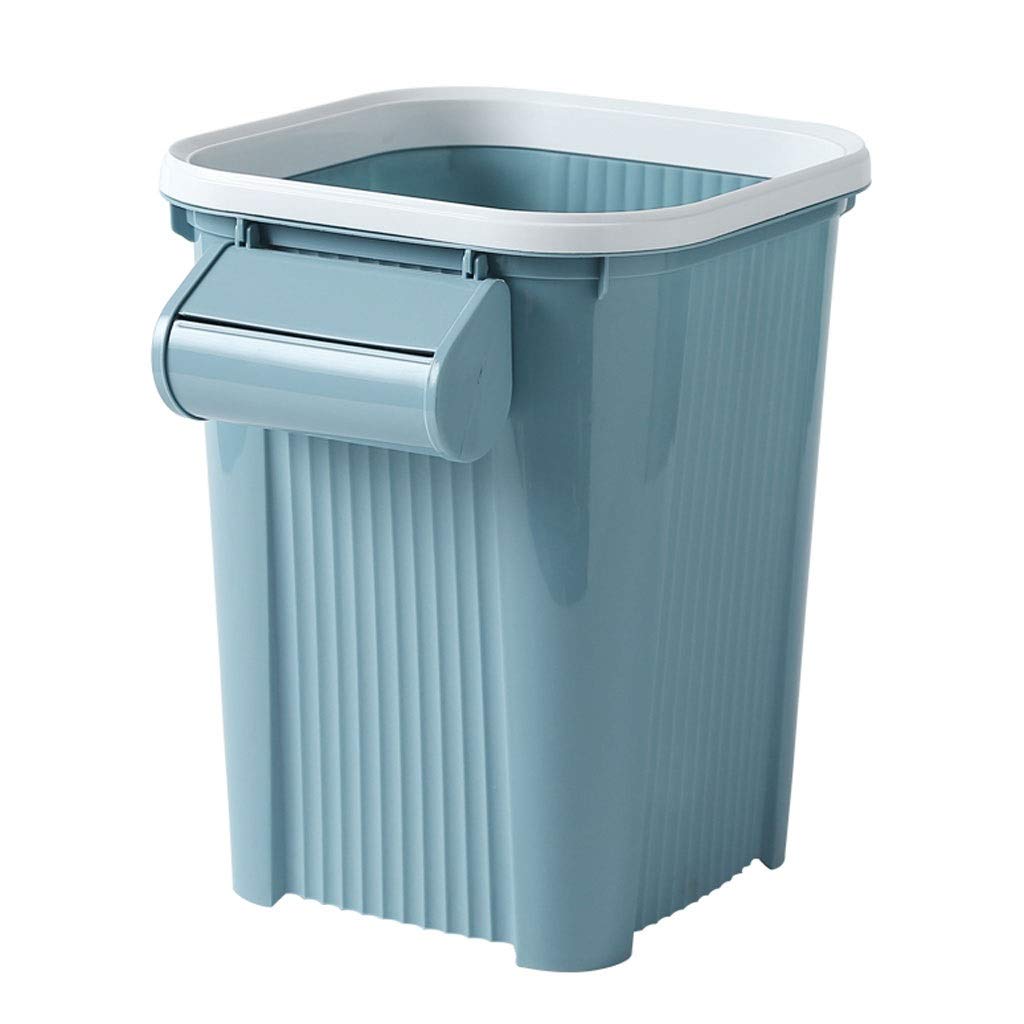 Eco-Friendly Recycler Bin - Durable Polypropylene Trash Can for Home, Kitchen, Bathroom & Office - Khaki/Green Waste Container with No Cover - Perfect for Indoor Waste Management & Outdoor Dustbin Use