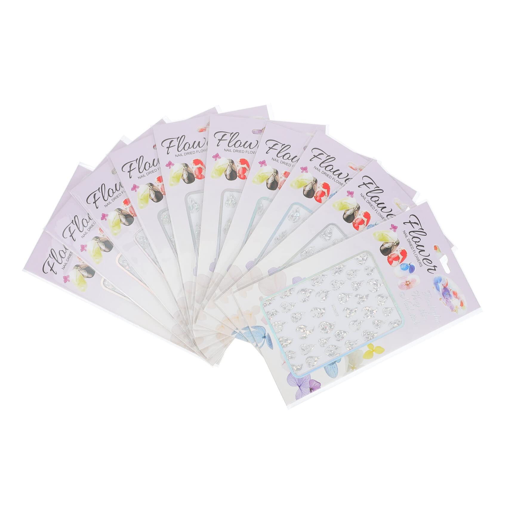 FRCOLOR 10 Sheets Halloween Nail Stickers - Spooky Ghost & Flame Nail Decals for Nail Art, DIY Nail Decorations - Perfect for Halloween Parties, Costume Events & Spooky Nail Designs