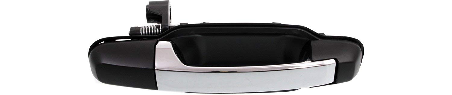 Evan Fischer Chrome Front & Rear Exterior Door Handle Set of 4 for 2003-2009 Kia Sorento - Driver & Passenger Side with Primed Bezel | Easy Installation & Durable Replacement for Car Door Repair