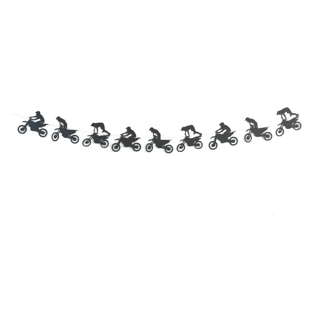 Dirt Bike Birthday Party Decorations - Motocross Themed Banner & Wall Decor for Men's Riding Party - Pre-Assembled for Easy Setup | Perfect for Motorcycle Enthusiasts & Biker Themed Celebrations