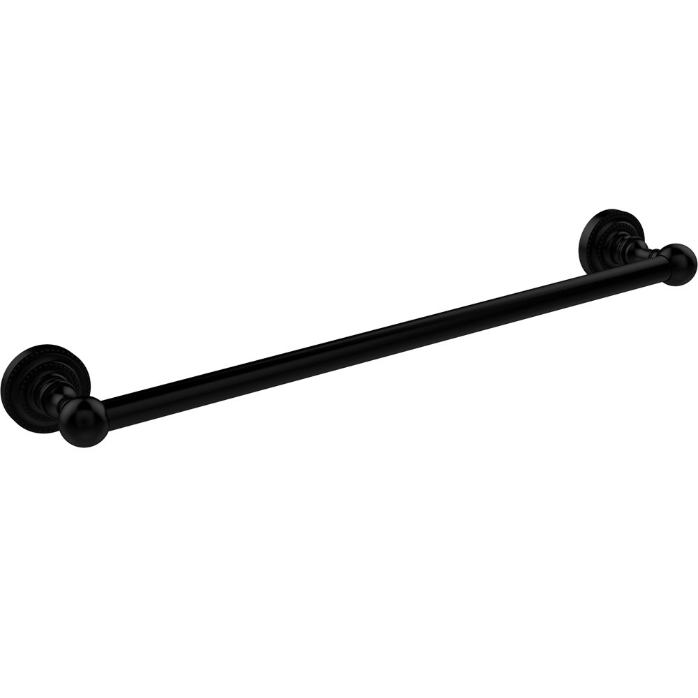 Allied Brass DT-41/30 Dottingham Collection 30 Inch Bathroom Towel Bar - Matte Black Finish for Modern Bathroom Decor & Spa Style Organization