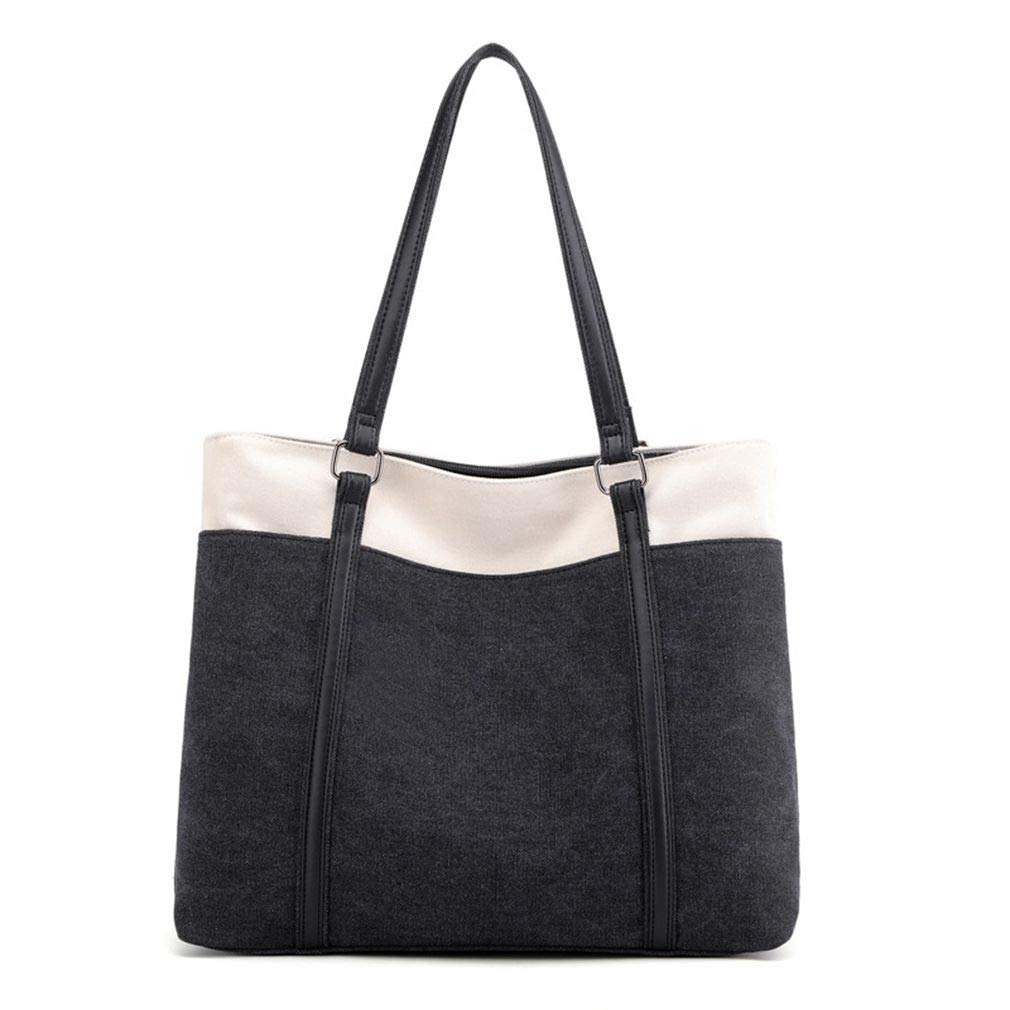 Stylish Large Women's Canvas Tote Bag for Work, School, Travel & Shopping - Durable Shoulder Handbag for Business & Everyday Use