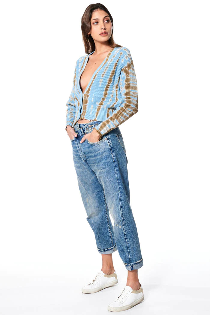 Clark Crop Cardigan - Arctic Web Wash Knit Sweater for Women | Cozy Fall & Winter Layering | Perfect for Casual Outfits and Office Wear