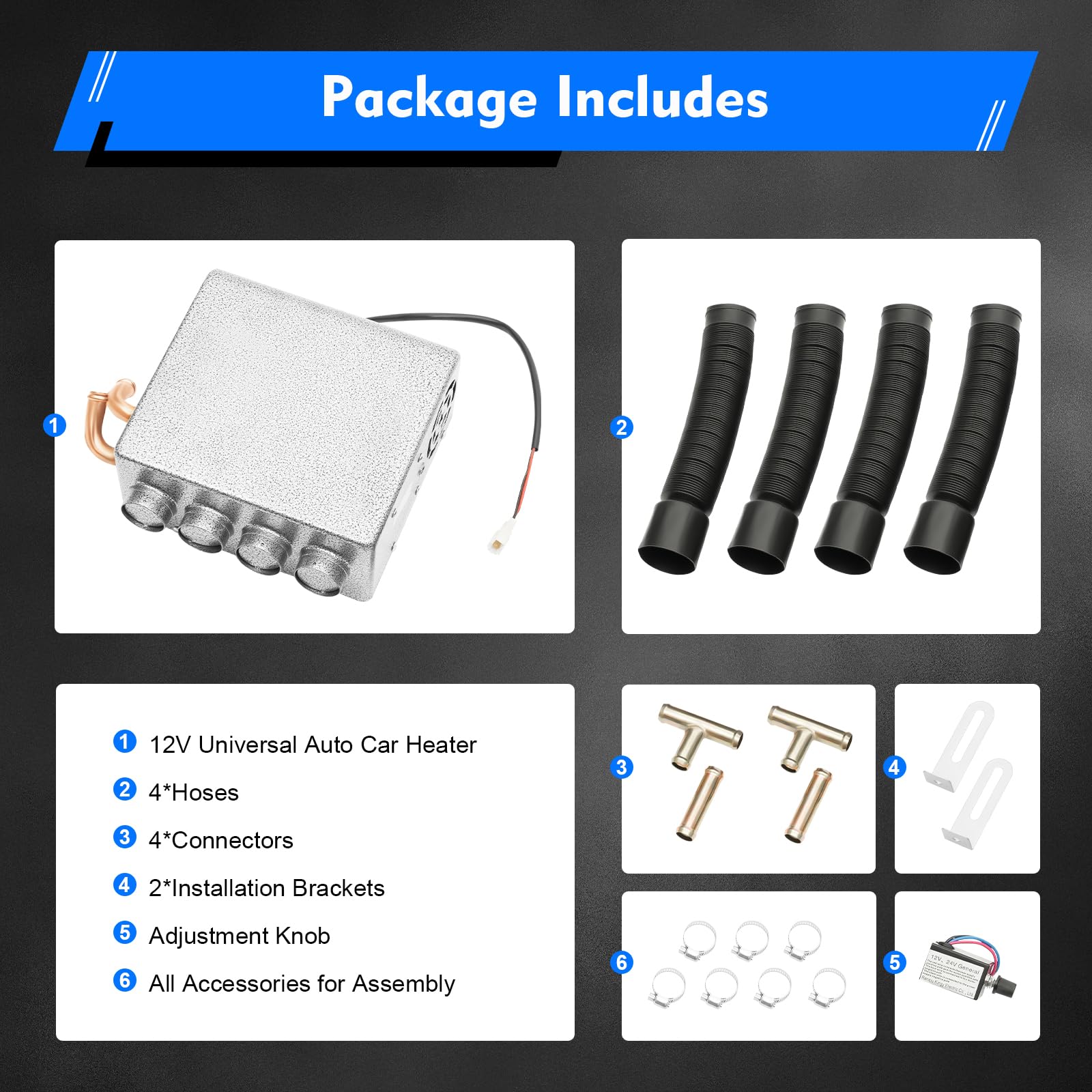 12V Universal Auxiliary Heater 11