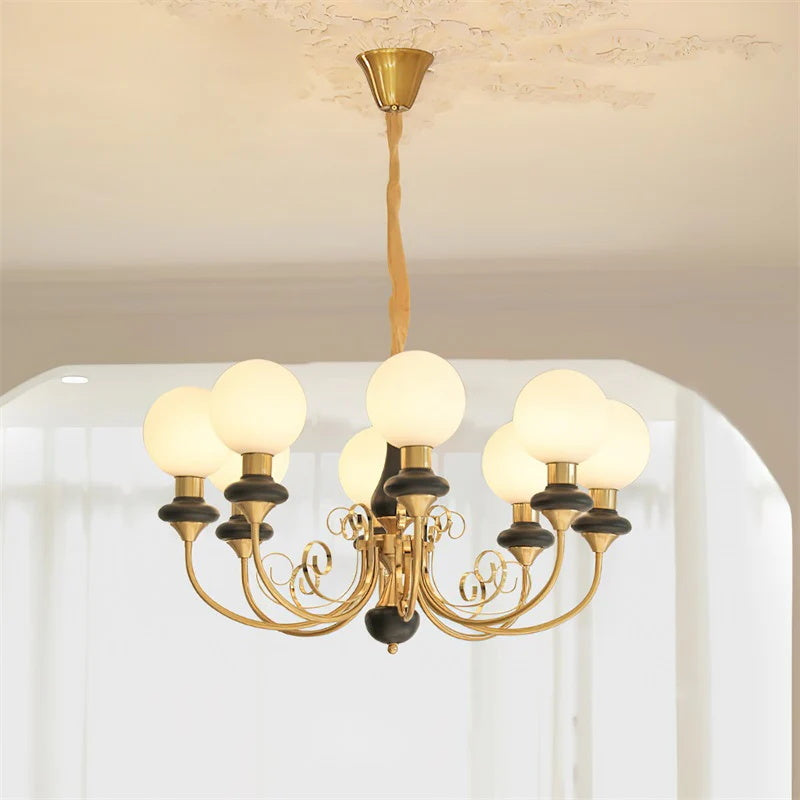 Elegant Onyx Chandelier - Modern Black Crystal Ceiling Light Fixture for Dining Room, Bedroom & Living Room Decor