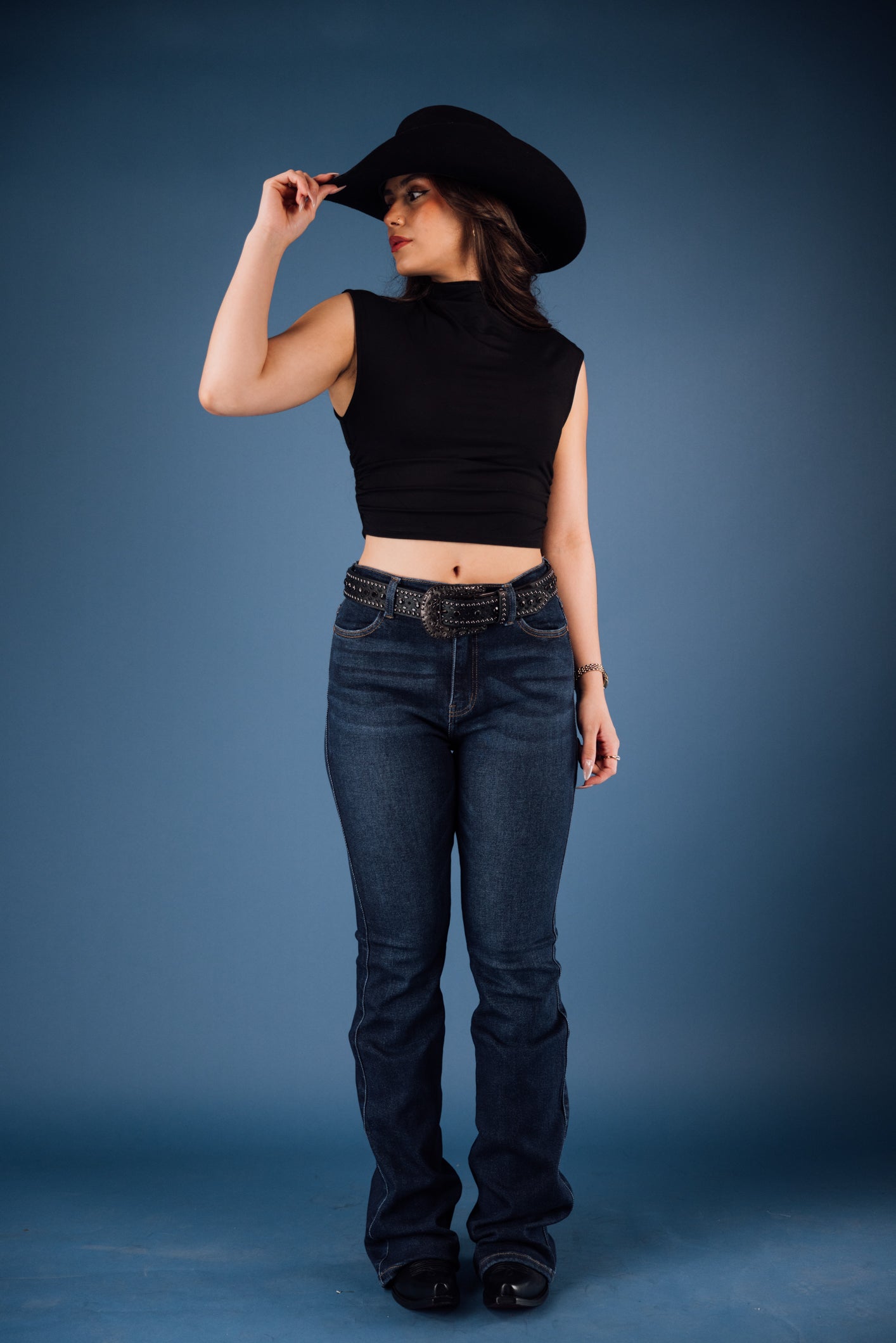 Mid Rise Western Boot Cut Jeans for Women - Comfortable Denim Pants with Classic Cowboy Style | Perfect for Casual Wear, Rodeo Events & Country Music Festivals