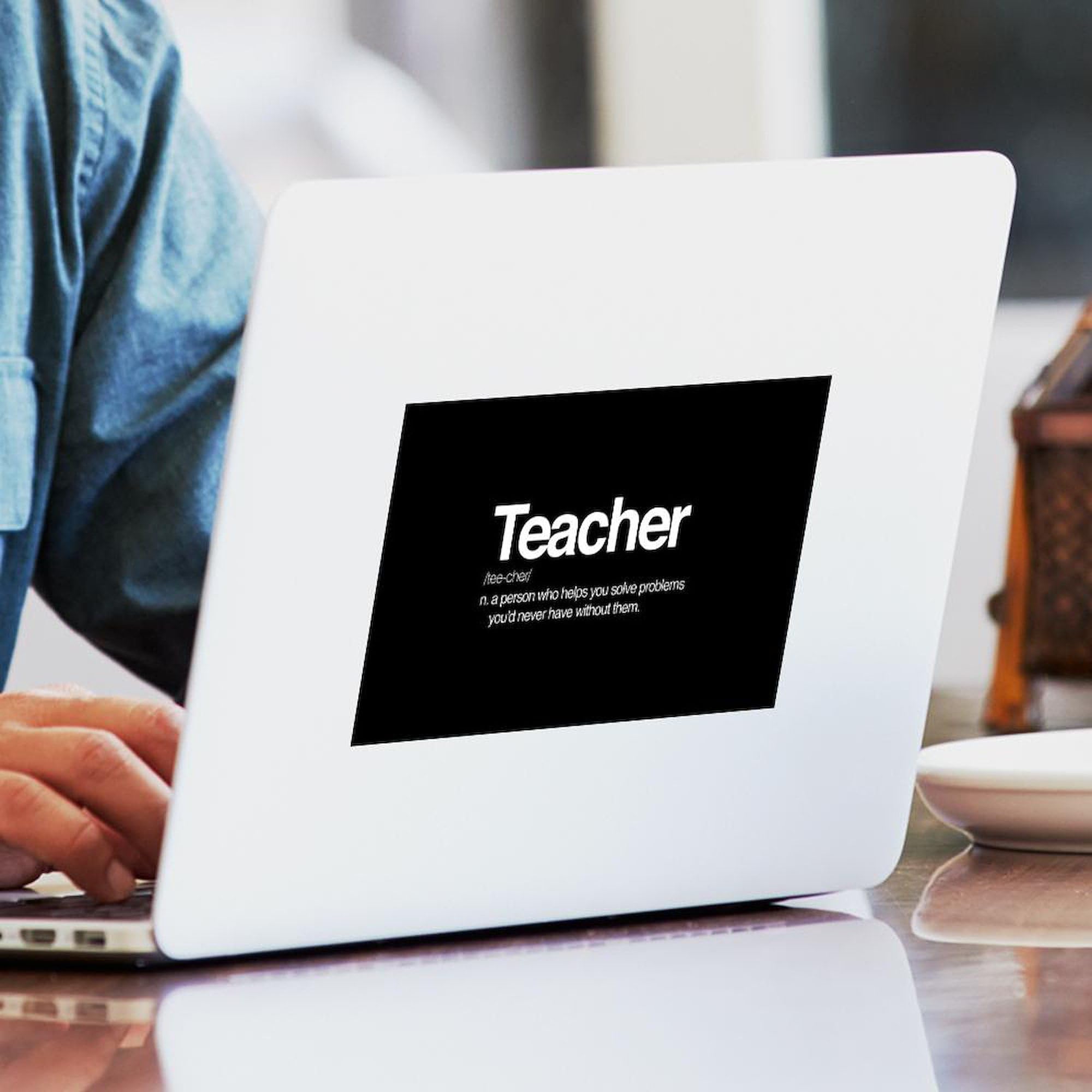 Funny Teacher Definition Rectangle Bumper Sticker - Car Decal for Educators - Perfect for Classroom Gifts, Teacher Appreciation & School Spirit