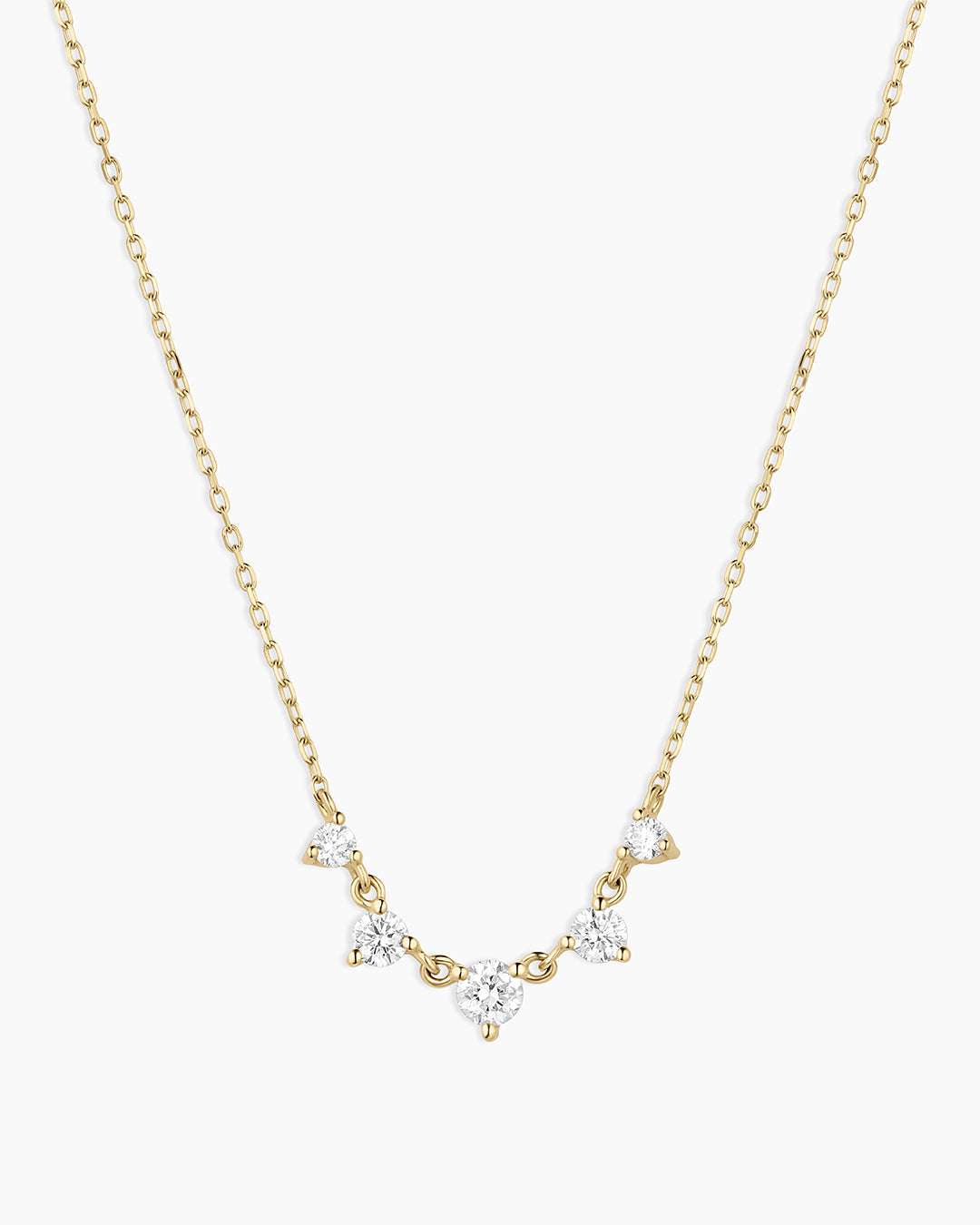 Elle Diamond Row Necklace - Elegant 14K Gold Layered Necklace for Women, Perfect for Weddings, Date Nights & Special Occasions
