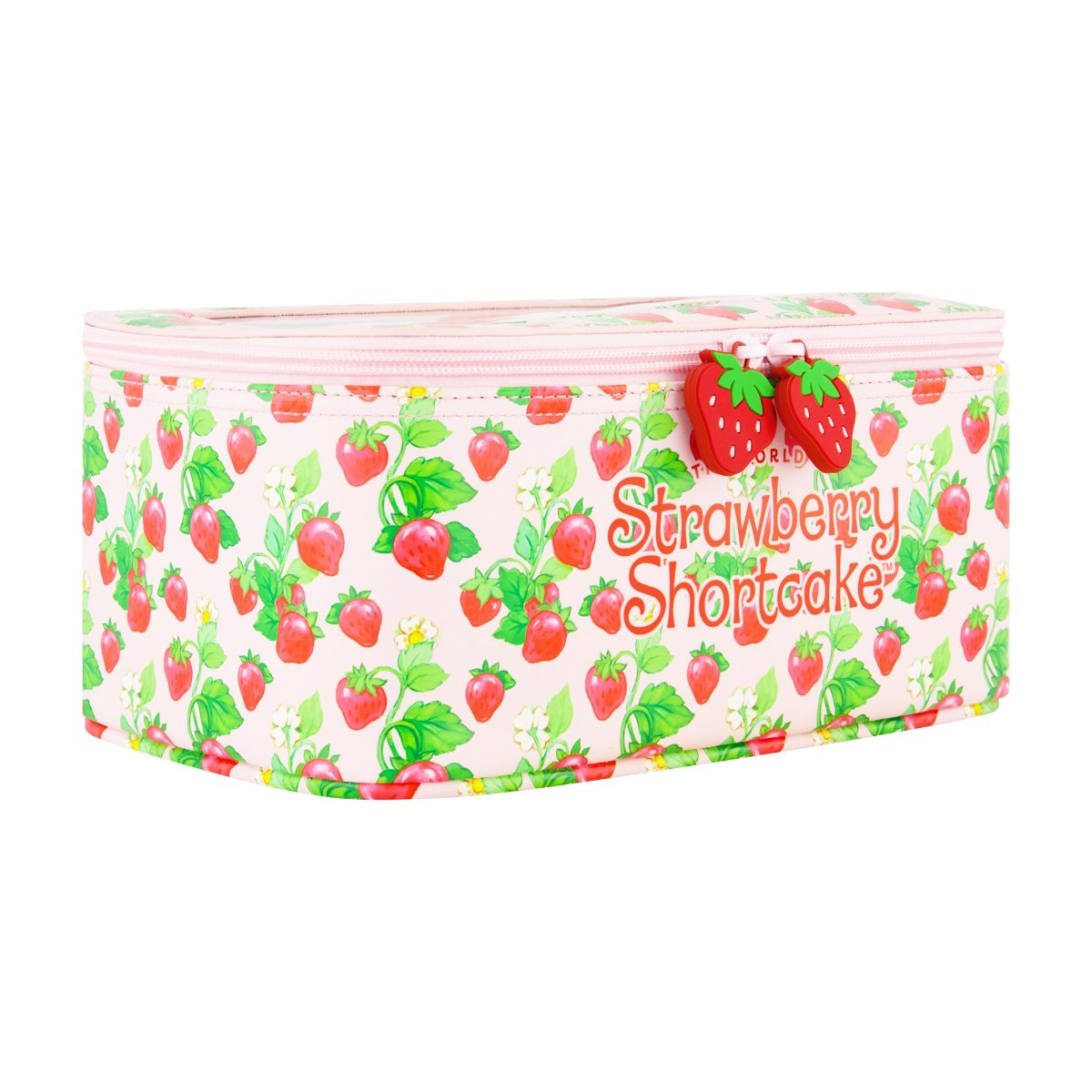 Strawberry Shortcake 2-Piece Travel Cosmetic Case Set | Cute Makeup Bag Organizer for Women & Girls | Perfect for Vacation, Gym & Daily Use