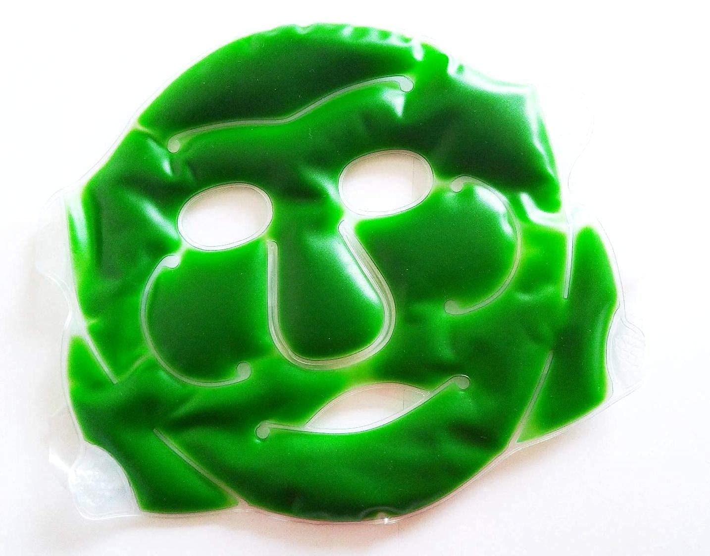 UROOJ Aloe Vera Cooling Gel Face Mask - Hydrating & Soothing Full Face & Eye Mask for Summer, Sleep & Skincare - Ice Cooling Relief for Sunburn & Dry Skin