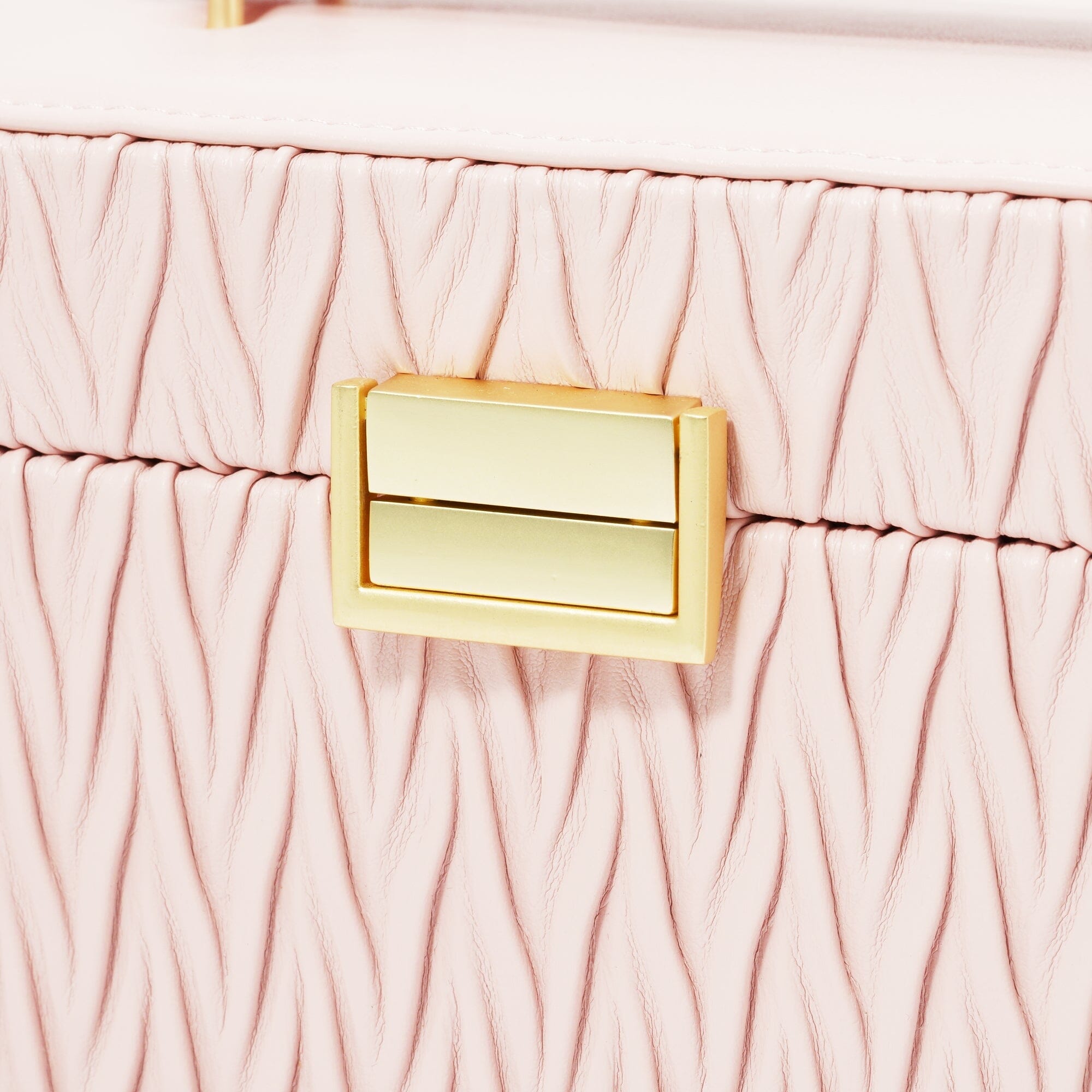 Elegant Small Pink Embossed Jewelry Box - Perfect for Gift Giving, Travel & Home Storage | Jewelry Organizer for Necklaces, Rings & Earrings