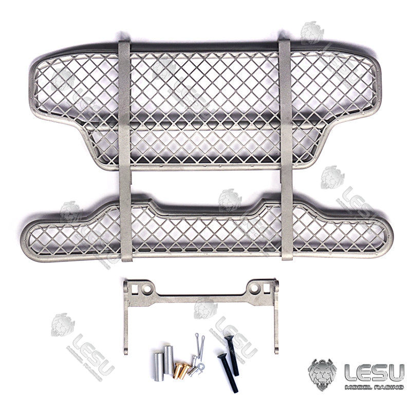 LESU RC Model Parts Metal Front Bumper for 1:14 Scale TAMIYA FH16 RC Tractor Truck | Heavy Duty Replacement Bumper for Radio Control Vehicles | Perfect for Off-Road Crawling & Truck Racing Scenes