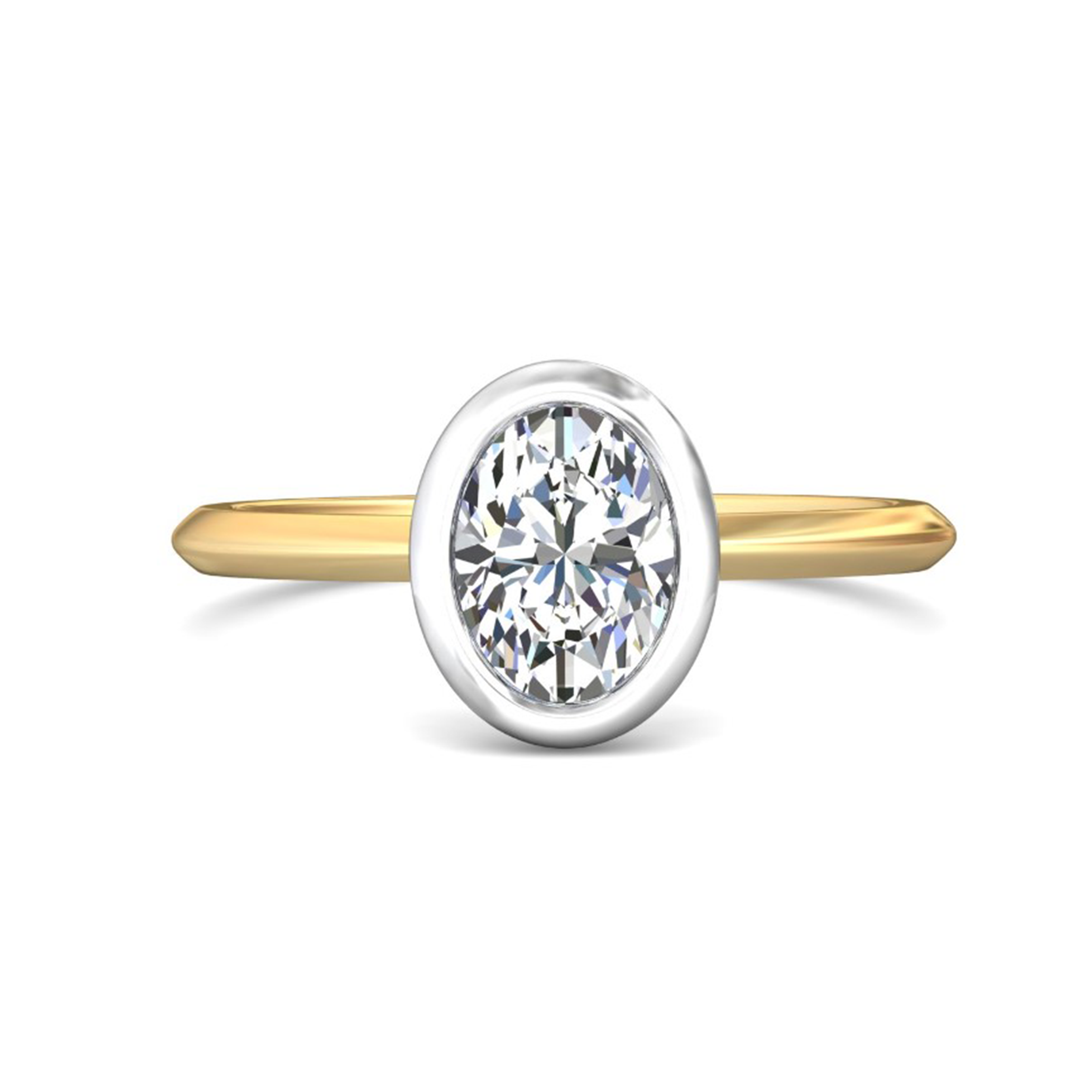 Bezel Set Engagement Ring for Women - Elegant Solitaire Diamond Wedding Band - Perfect for Proposals, Anniversaries & Special Occasions