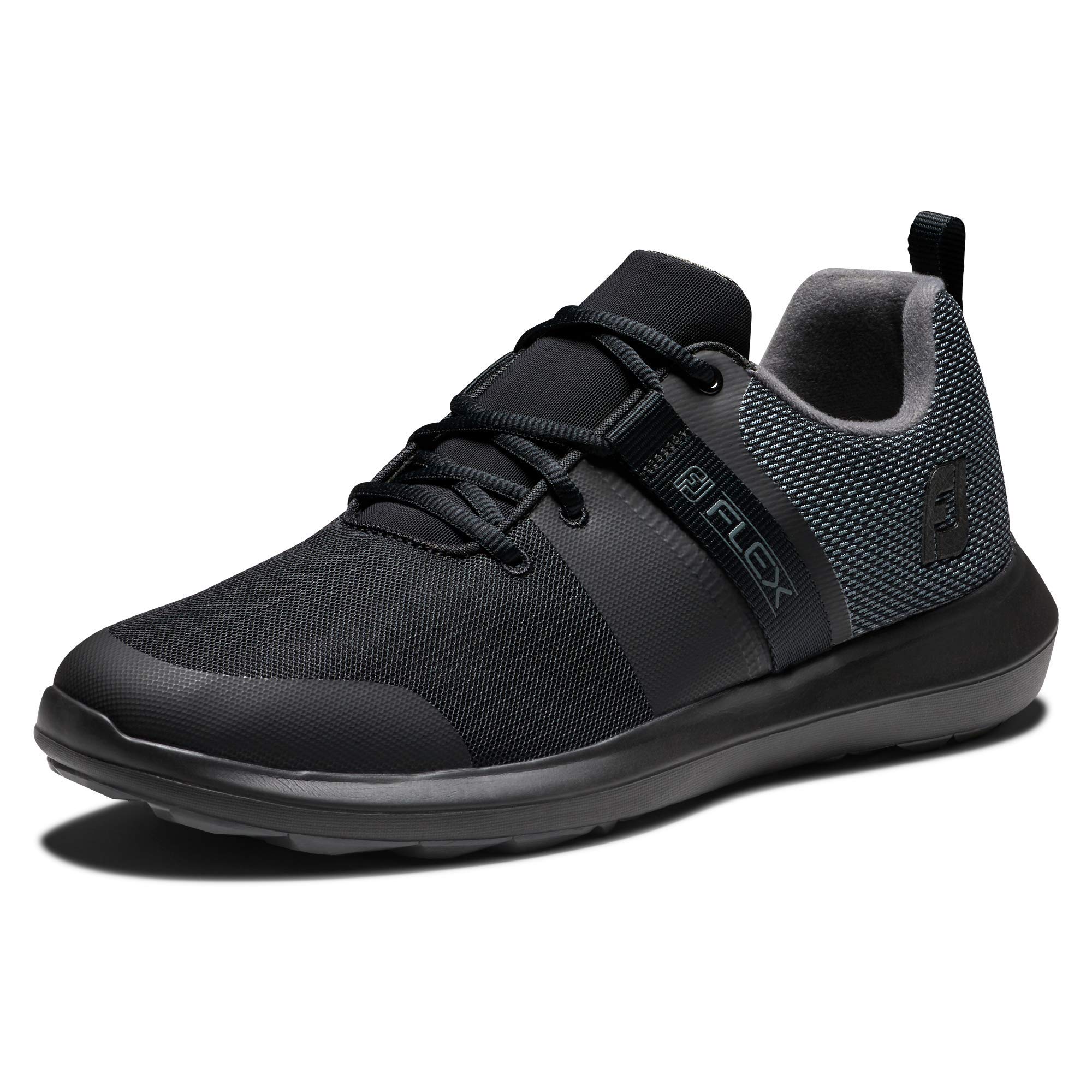 FootJoy Men's FJ Flex Golf Shoes - Lightweight & Comfortable Spiked Golf Shoes for Men - Perfect for Walking the Course or Driving Range Practice