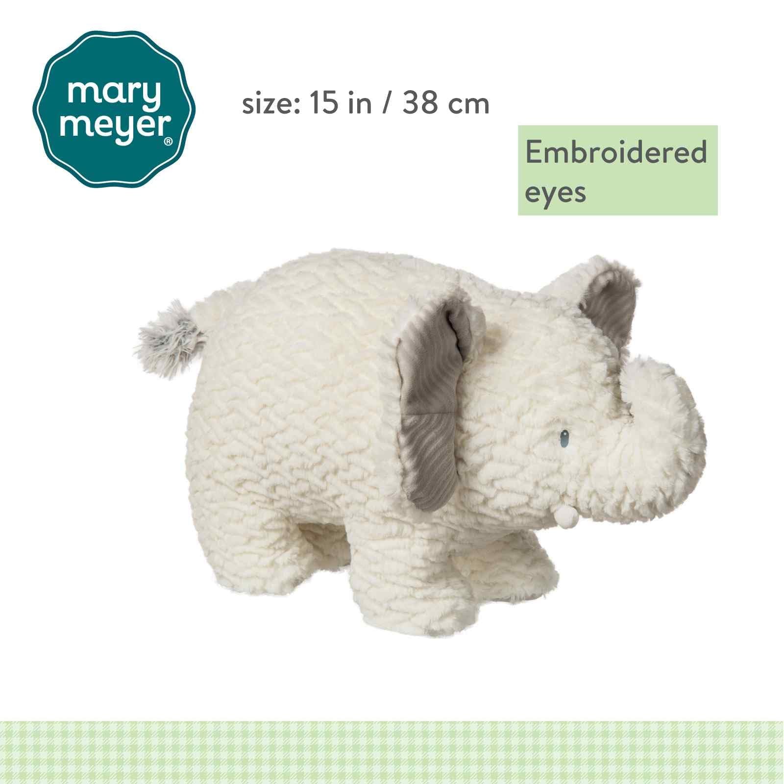 Mary Meyer Afrique Elephant Soft Toy - Plush Stuffed Animal for Kids, Baby Shower Gift & Nursery Decor | Cuddly, Huggable & Safe for Toddlers
