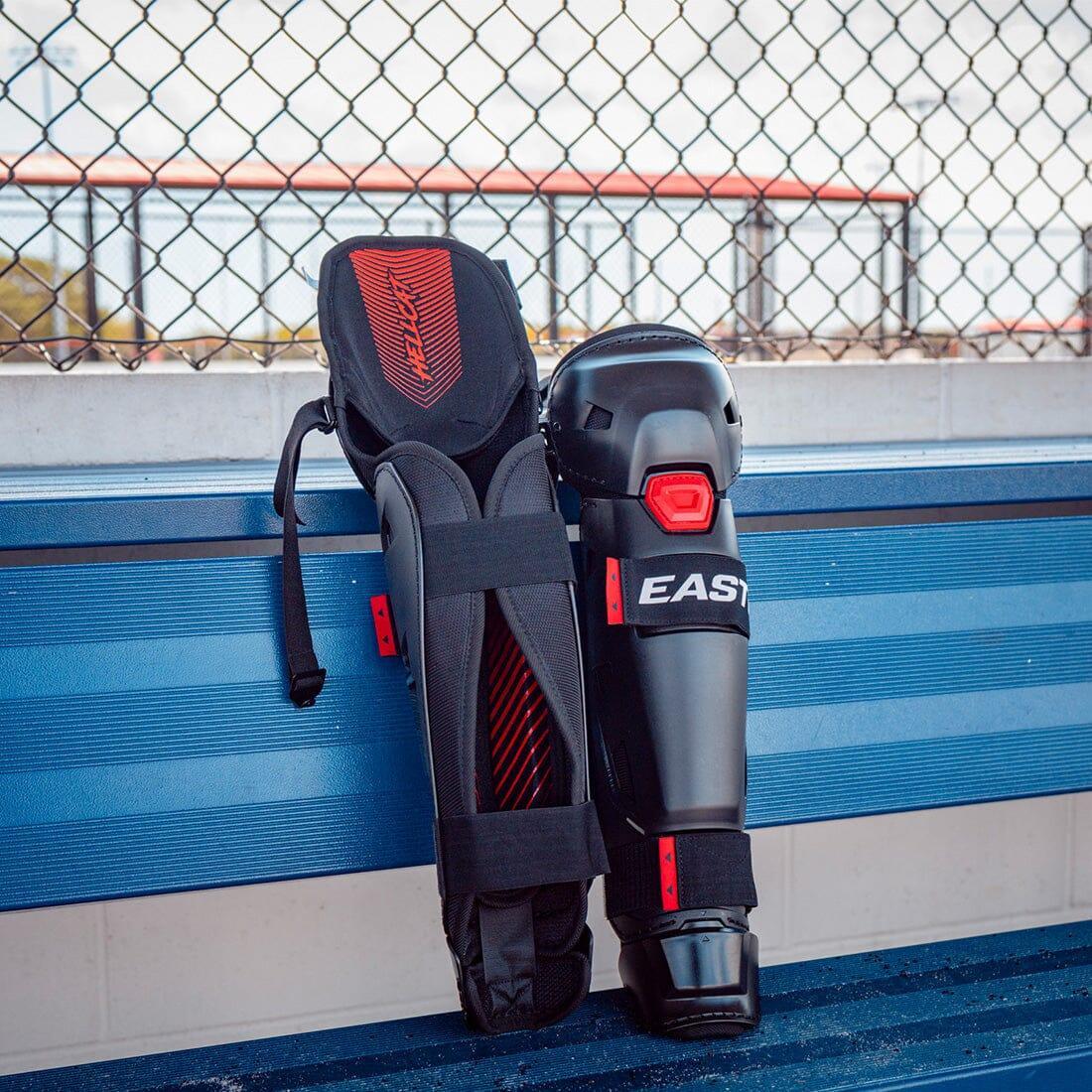 Easton Hellcat Slowpitch Softball Fielding Leg Guards - Lightweight Protective Shin Guards for Baseball & Slowpitch - Perfect for Training, Games & Tournament Play (EHCATL)