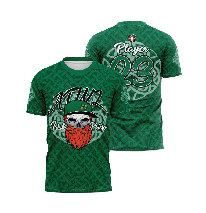 Irish Pride Men's Full Dye Jersey - Comfortable & Stylish Rugby Shirt for Game Day & Fan Support - Perfect for Sports Events, Team Spirit & Casual Wear