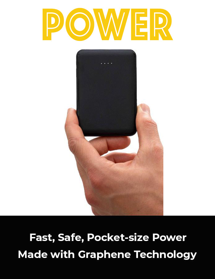 Ultra-Thin 5000mAh USB-C Power Bank - Credit Card Sized Portable Charger for iPhone, Samsung & Android | Perfect for Travel, Work & Outdoor Adventures