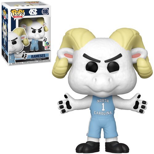 UNC Rameses Pop! Vinyl Figure - Official University of North Carolina Mascot Collectible [Exclusive Edition] - Perfect for Game Day Decor, UNC Fan Gifts, and Pop Culture Collections