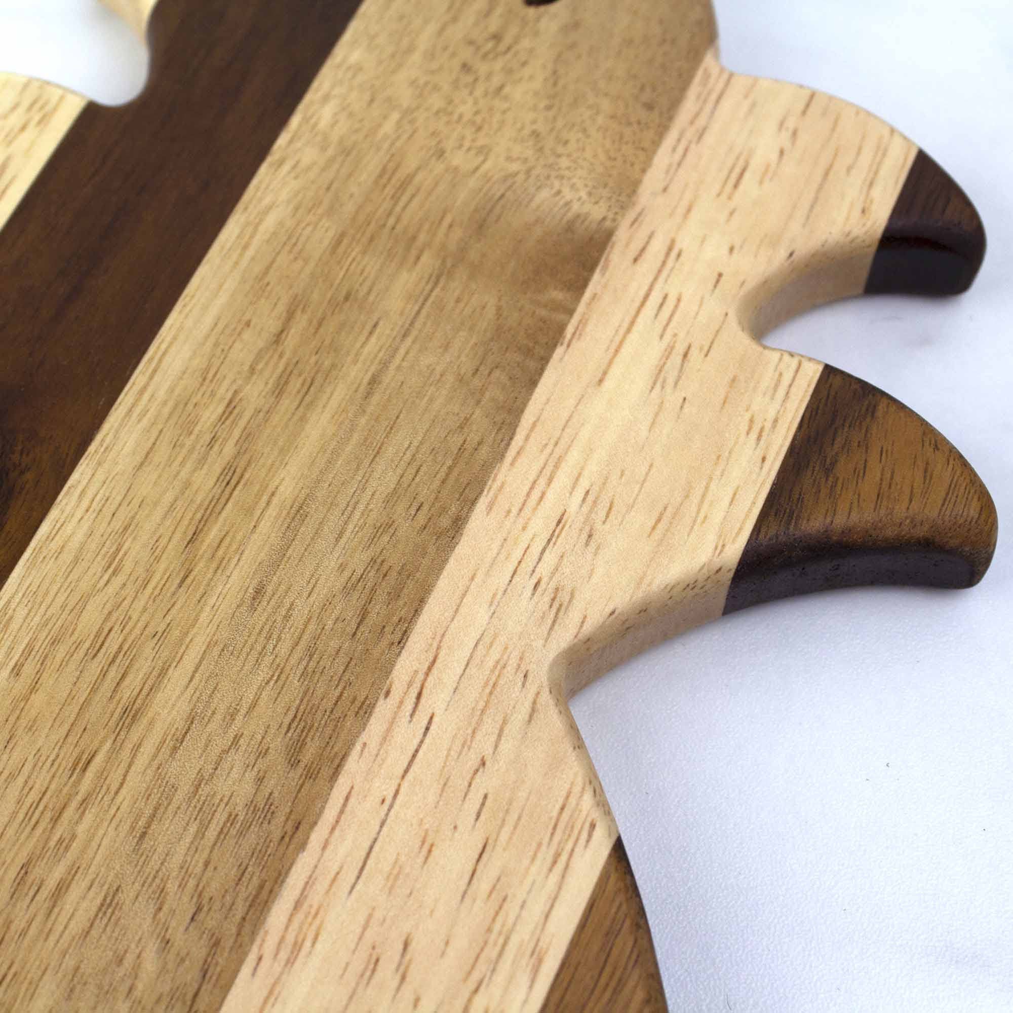 Rock & Branch® Shiplap Series Pineapple Shaped Wooden Cutting Board - Perfect for Kitchen Prep, Charcuterie Boards & Tropical Party Serving