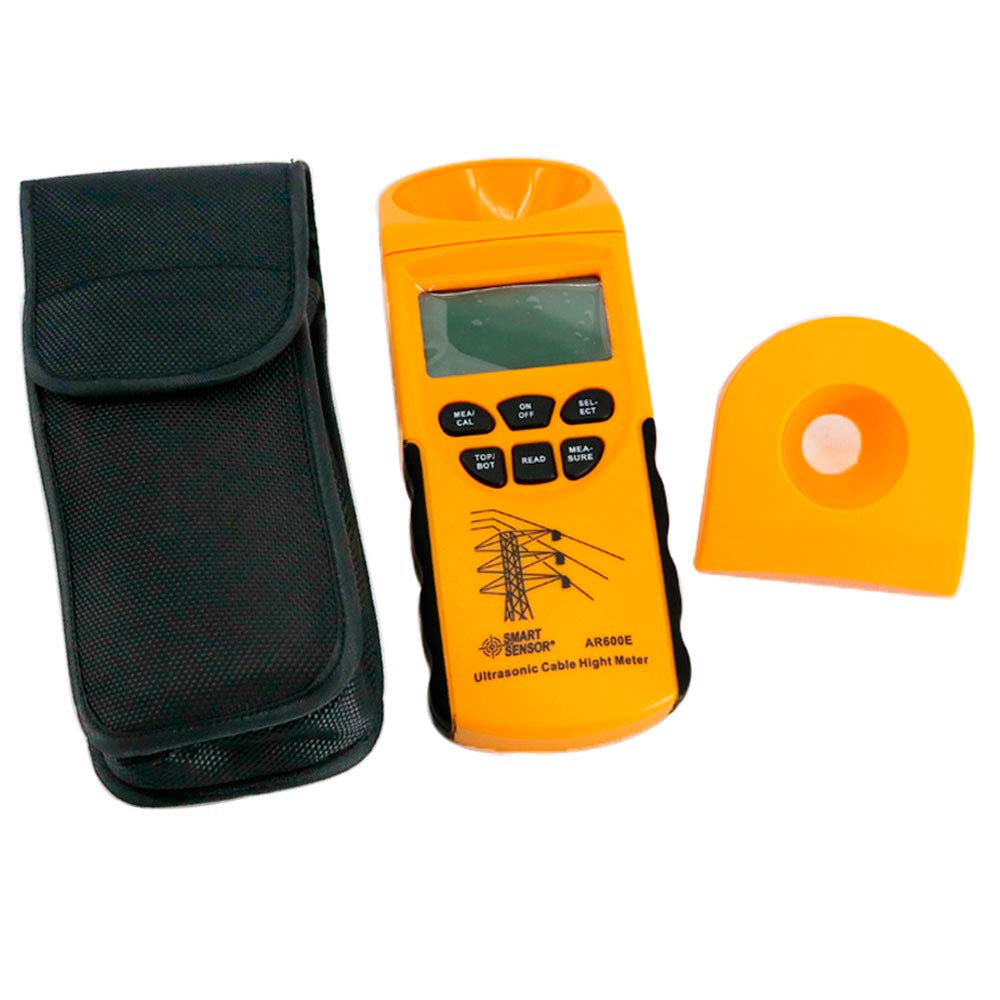AR600E Digital Handheld Ultrasonic Cable Height Meter Tester - 3-23m Range for Utility Pole, Transmission Line & Construction Measurement | Portable Height Measuring Instrument for Power Line Maintenance, Tree Trimming & Safety Inspections