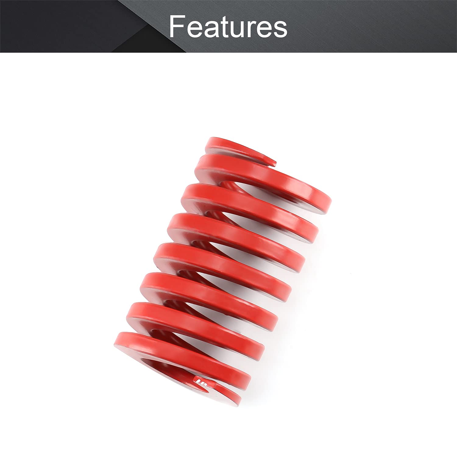 MroMax 3D Printer Die Spring - 25mm OD 40mm Long Medium Load Compression Mold Spring for Ender 3D Printers (Red, 1PC) - Perfect for 3D Printing, CNC Machines & Industrial Applications