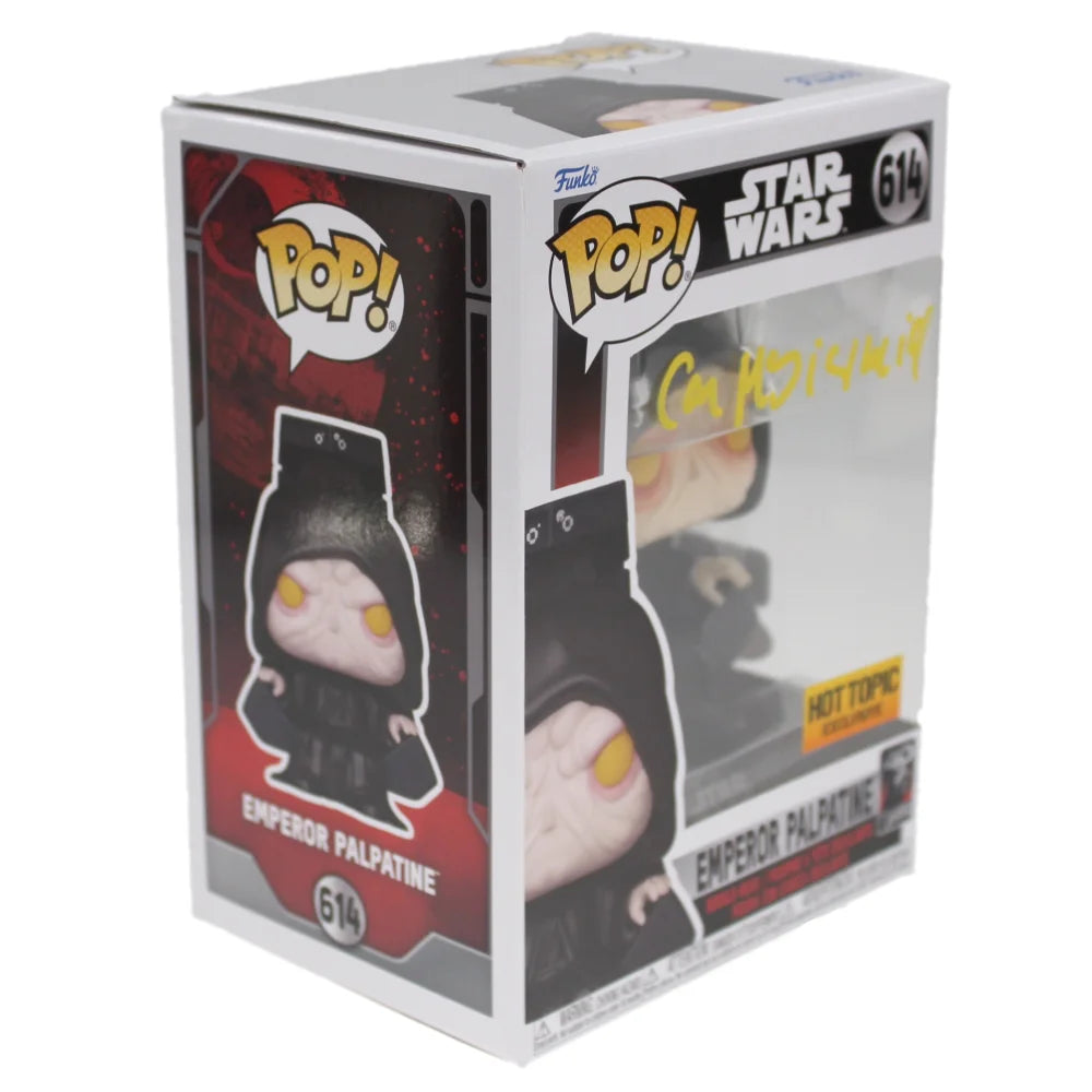 Ian McDiarmid Signed Funko Pop Star Wars Emperor Palpatine 614 - JSA COA Autograph - Collectible Action Figure for Star Wars Fans & Memorabilia Collectors - Perfect for Display, Gifts & Conventions