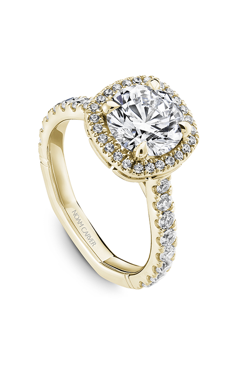 Noam Carver Atelier A016 01YA Diamond Engagement Ring - Elegant Solitaire Wedding Band for Proposals & Anniversaries