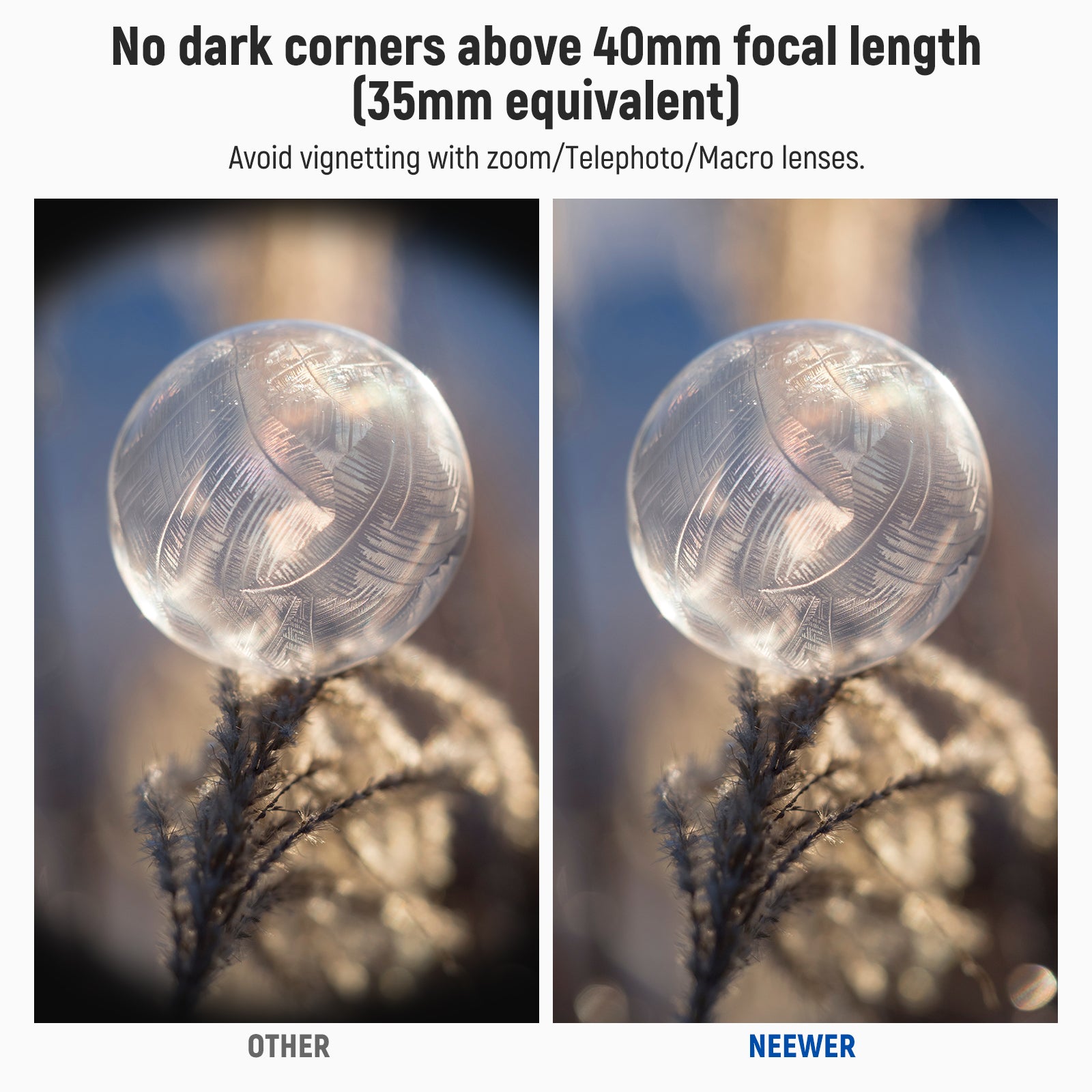 NEEWER LS 40 43mm HD Macro Lens for Canon Nikon Sony DSLR Cameras - Professional Close-Up Photography for Jewelry, Flowers & Small Objects