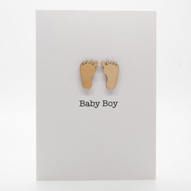Adorable Baby Boy Greeting Card - Perfect for Birthdays, Baby Showers & Newborn Celebrations - Heartfelt Wishes for Little Boys