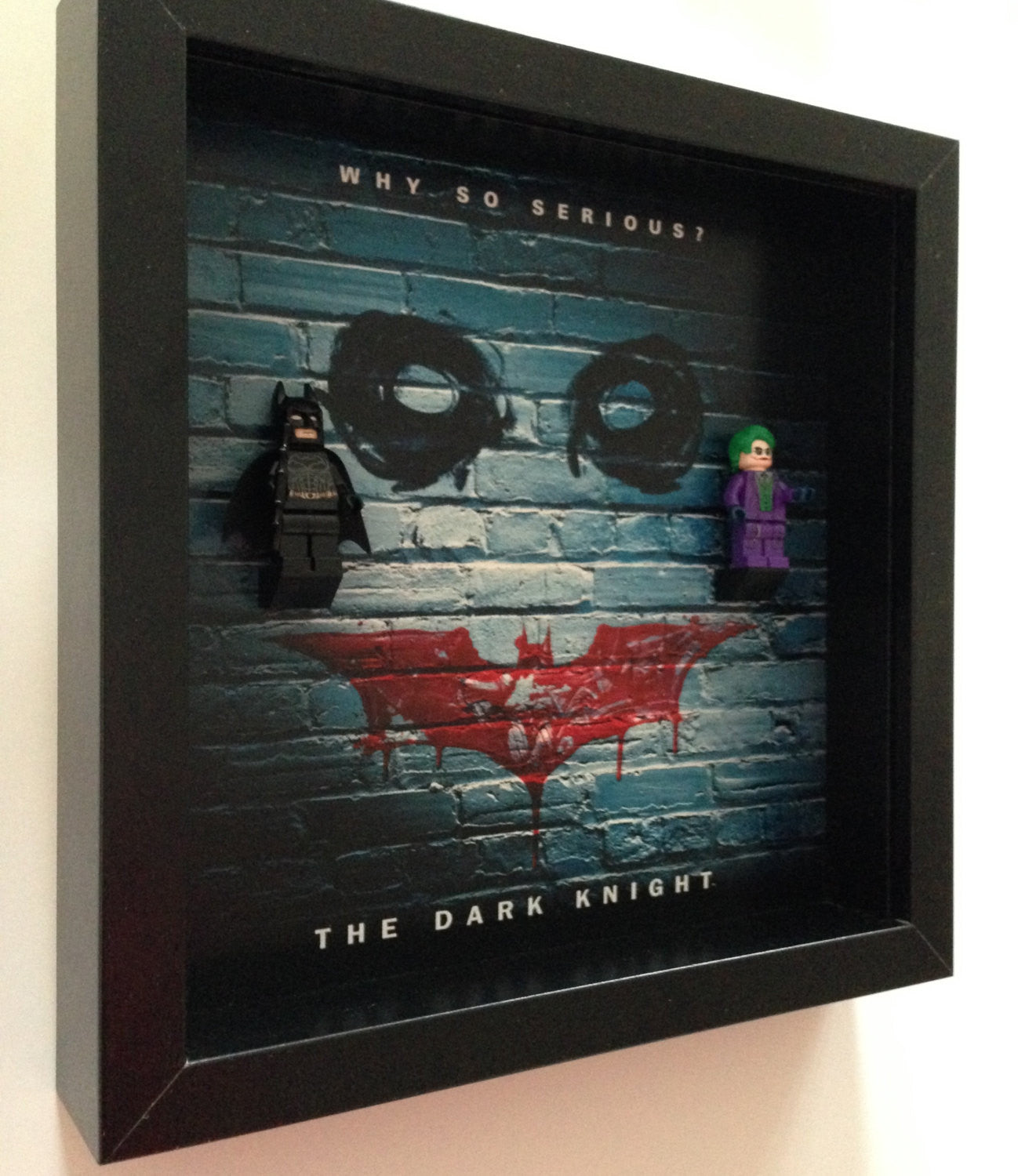 Exclusive Lego® Batman The Dark Knight Minifigure Display Frame - Perfect for Collectors & Home Decor