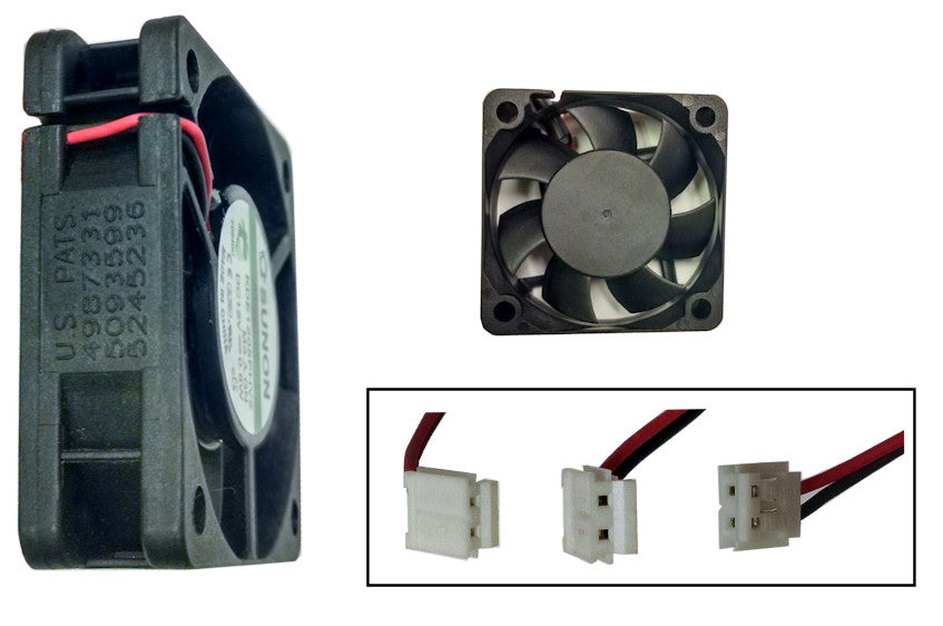 Sunon 50x50x15mm 12V DC Cooling Fan with 2-Pin Connector - Quiet High Airflow for PC, Electronics, and DIY Projects
