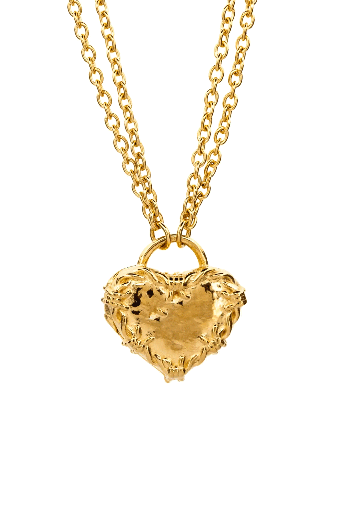 Barbwire Heart Locket Necklace - 14K Gold Pendant for Women | Romantic Gift for Valentine's Day, Anniversary & Couples Jewelry