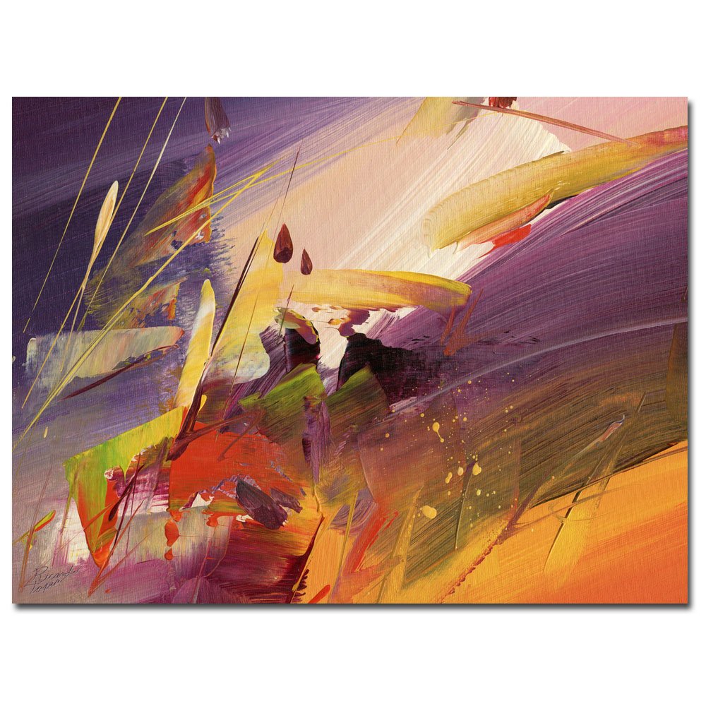 Midnight Canvas Art Print by Ricardo Tapia - Modern Abstract Wall Decor for Living Room, Bedroom & Office - Premium Fine Art Reproduction for Home & Office Decor