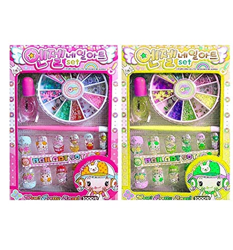 Paaroots 4-Piece Cute Nail Art Kit with Accessories - Best Gift for Girls & Kids - Multicolor Nail Polish Set for DIY Manicures, Birthday Parties & Spa Days