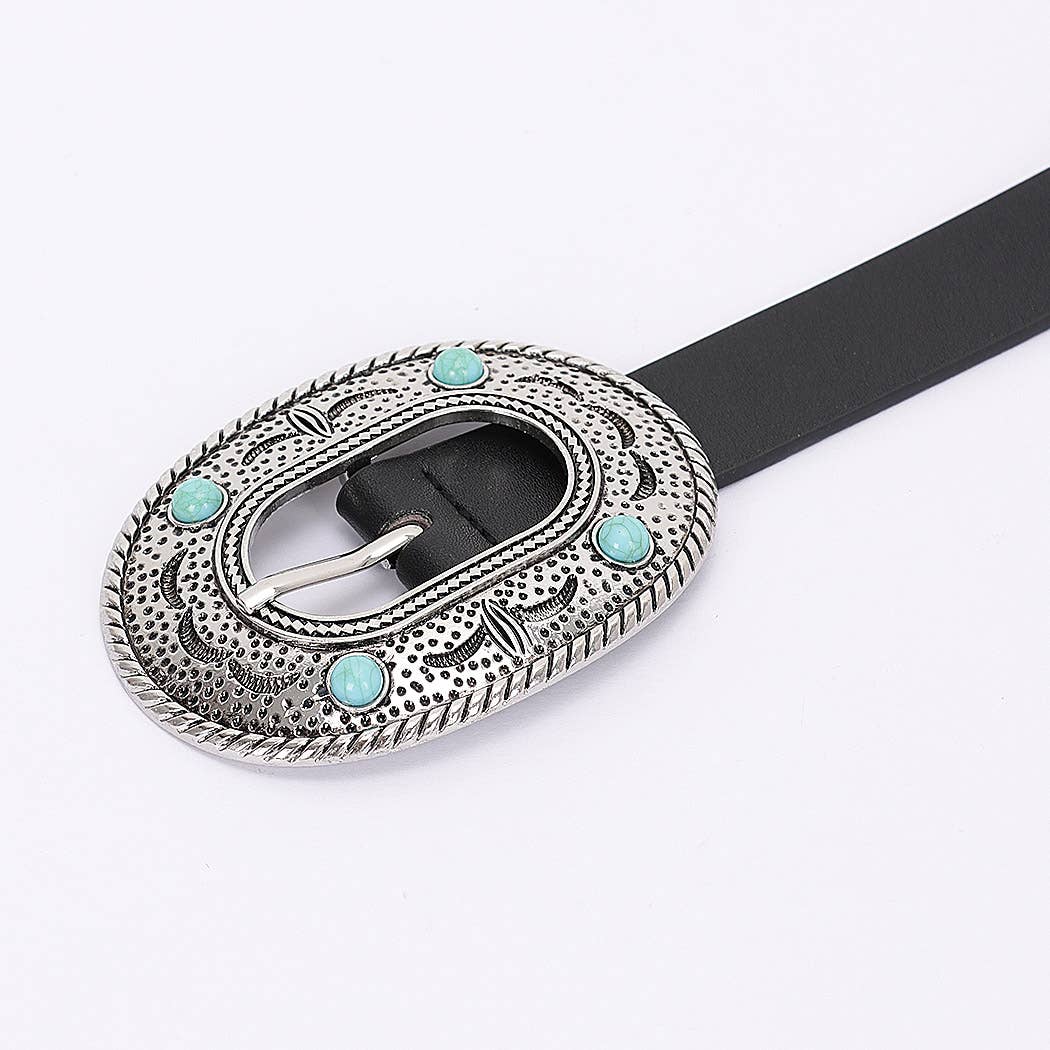 Vintage Leather Belt for Women & Men - Classic Adjustable Waist Belt with Buckle - Perfect for Jeans, Dresses, and Casual Outfits