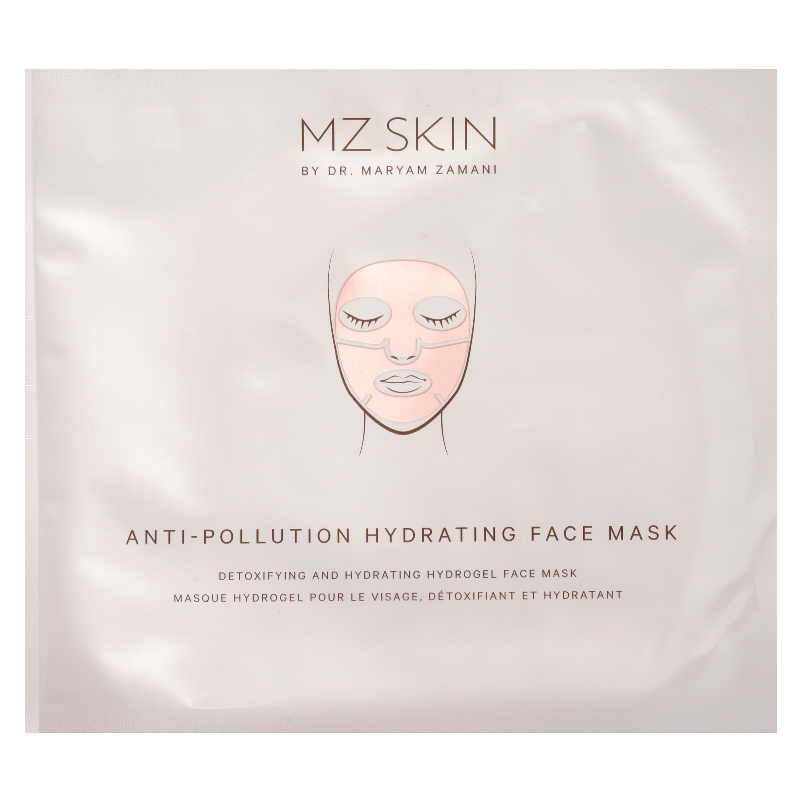 MZ SKIN Anti-Pollution Hydrating Face Mask - Detoxifying Hydrogel Treatment with Vitamin C, Centella Asiatica & Hyaluronic Acid for Radiant Glowing Skin | 5-Pack Set | Perfect for Daily Skincare Routine, Spa Days & Travel Essentials